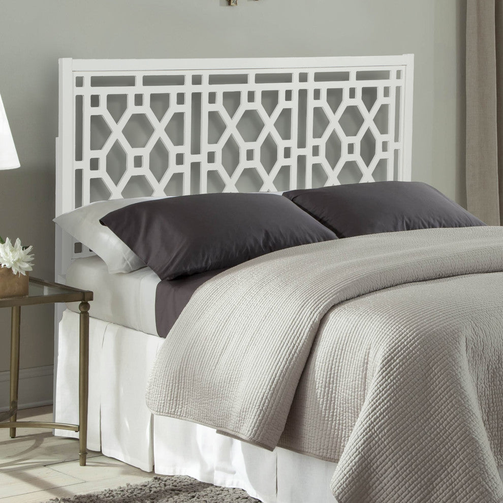 Thomas Chippendale White Headboard, King
