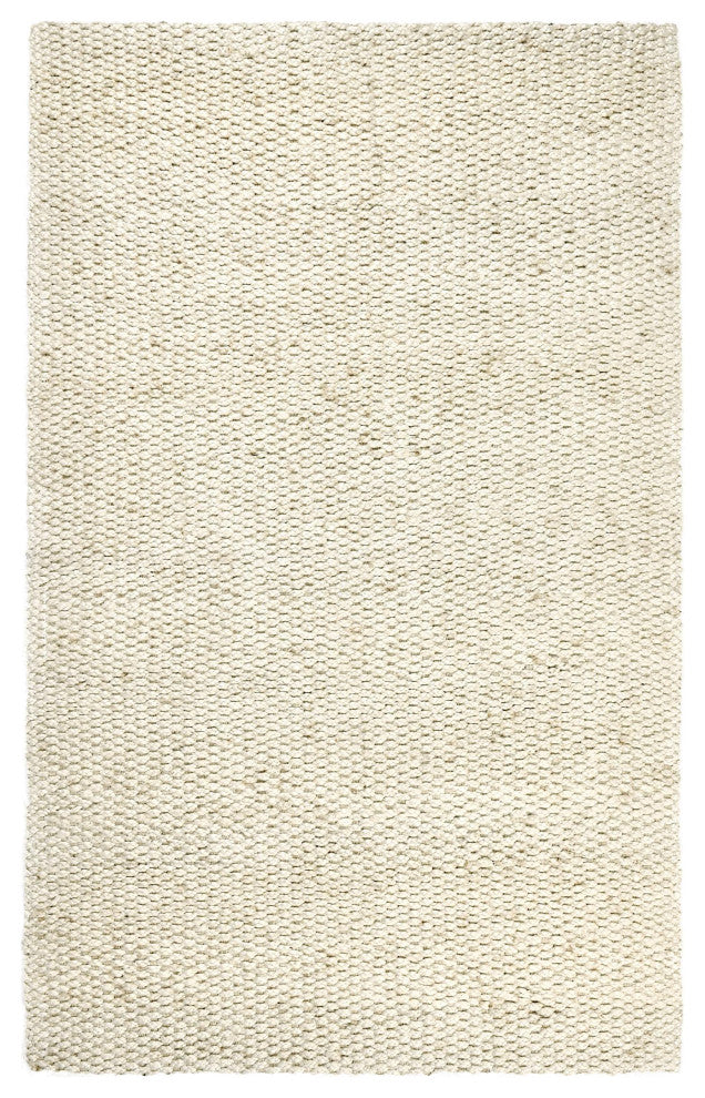 Santa Cruz Jute Handwoven Accent Rug, Ivory, 5x8