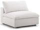 Commix Down Filled Overstuffed Armless Chair Beige
