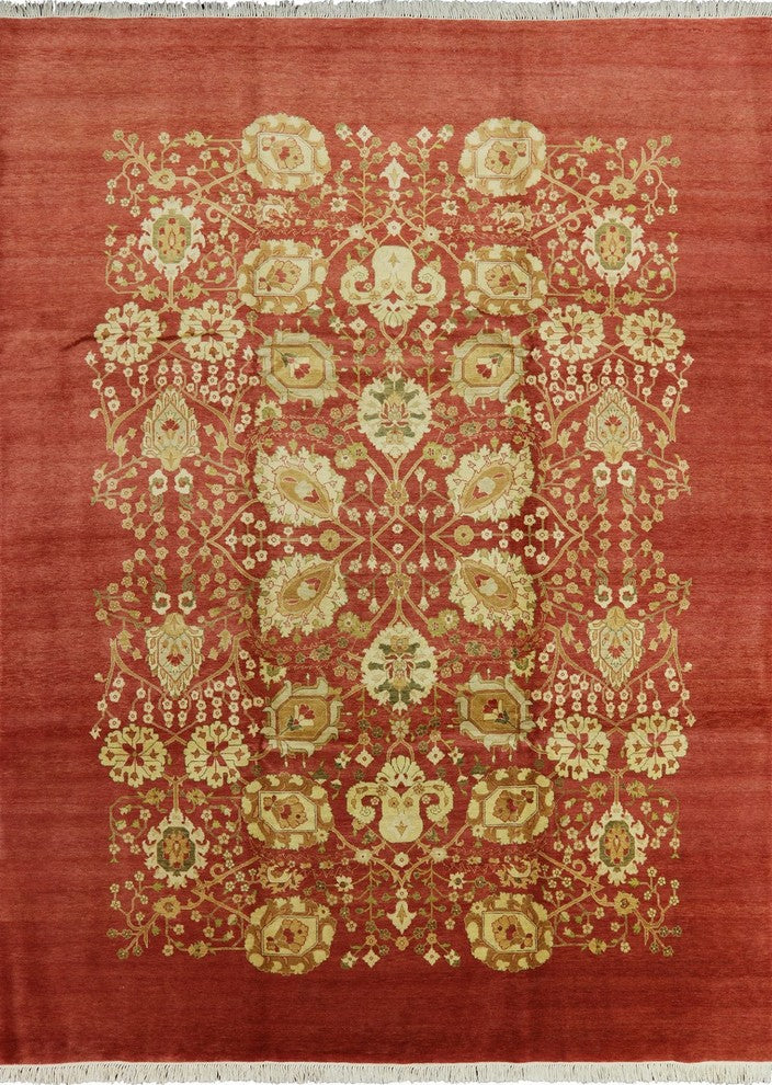 Valley Oriental Hand-Knotted Peshawar Chobi Wool Rug, 9'x12'