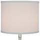 Fenchel Shades 10"x10"x8" Spider Attachment Drum Lamp Shade, Linen White