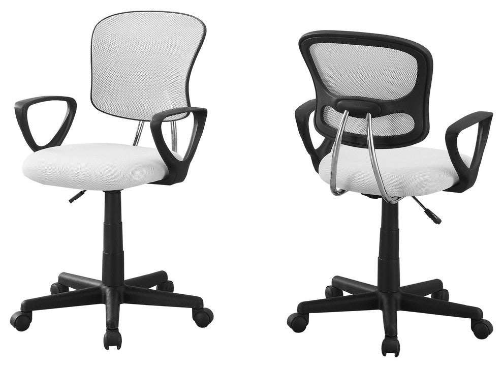 Office Chair - White Mesh Juvenile / Multi-Position