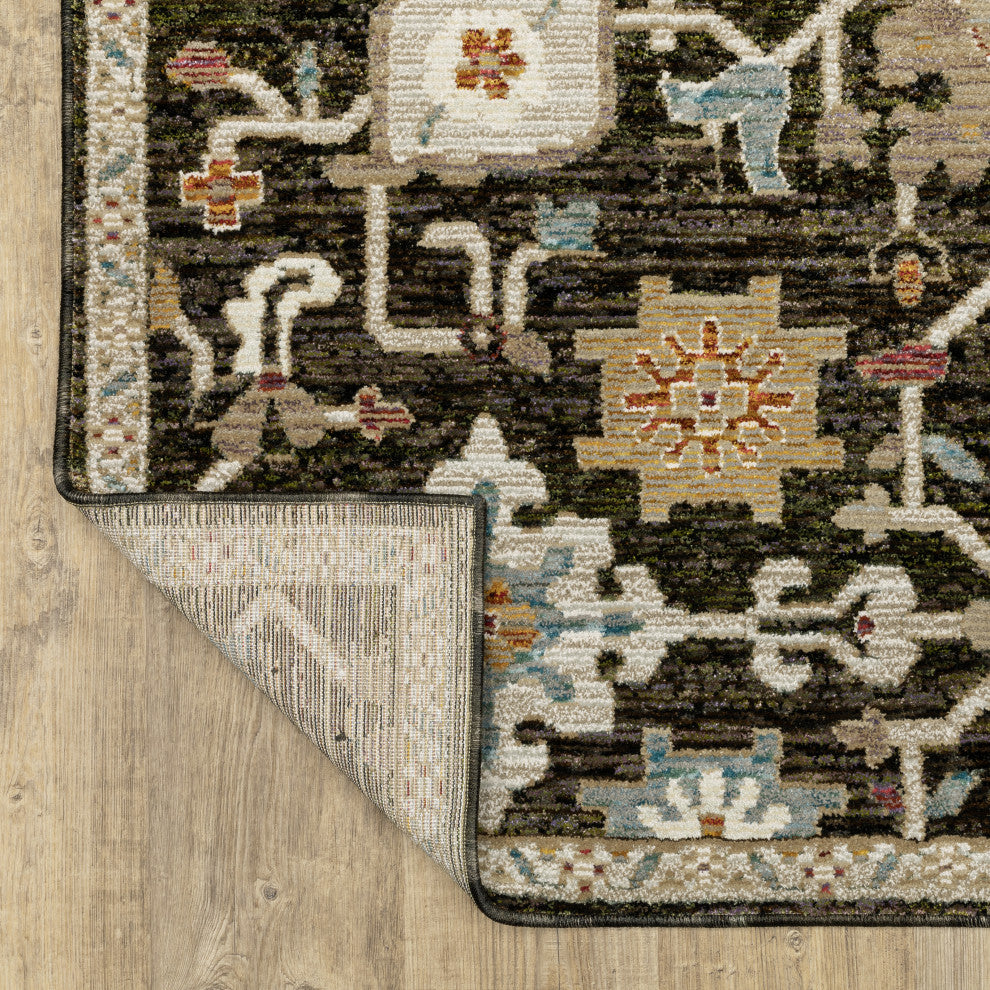 Adeline Vintage Bohemian Brown/ Multi Area Rug Runner 2'3" x 8'