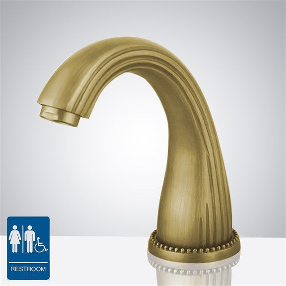 Fontana Commercial Automatic Hands Free Sensor Faucet Brushed Gold