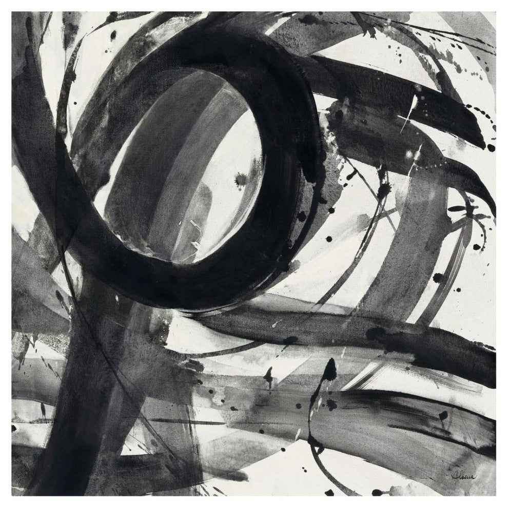 "Roller Coaster II on White" Digital Paper Print by Albena Hristova, 32"x32"
