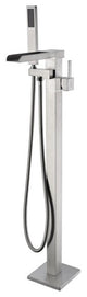 ANZZI Union 2-Handle Claw Foot Tub Faucet With Hand Shower, Brushed Nickel