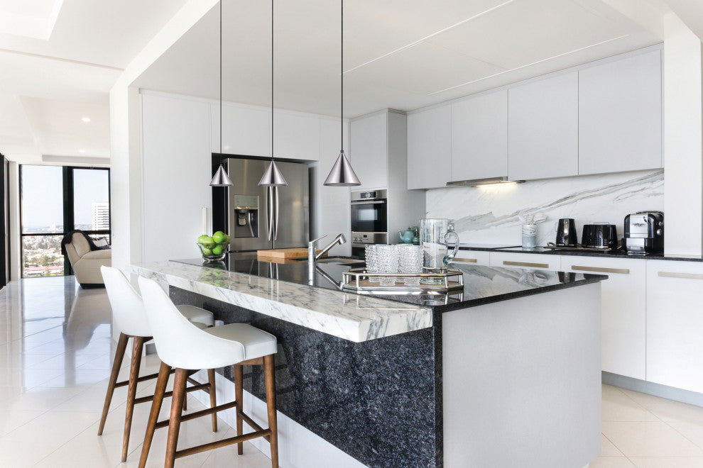 Narices 1-Light Mini Pendant, Structured Black Finish, Matte Nickel Shade