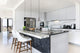 Narices 1-Light Mini Pendant, Structured Black Finish, Matte Nickel Shade