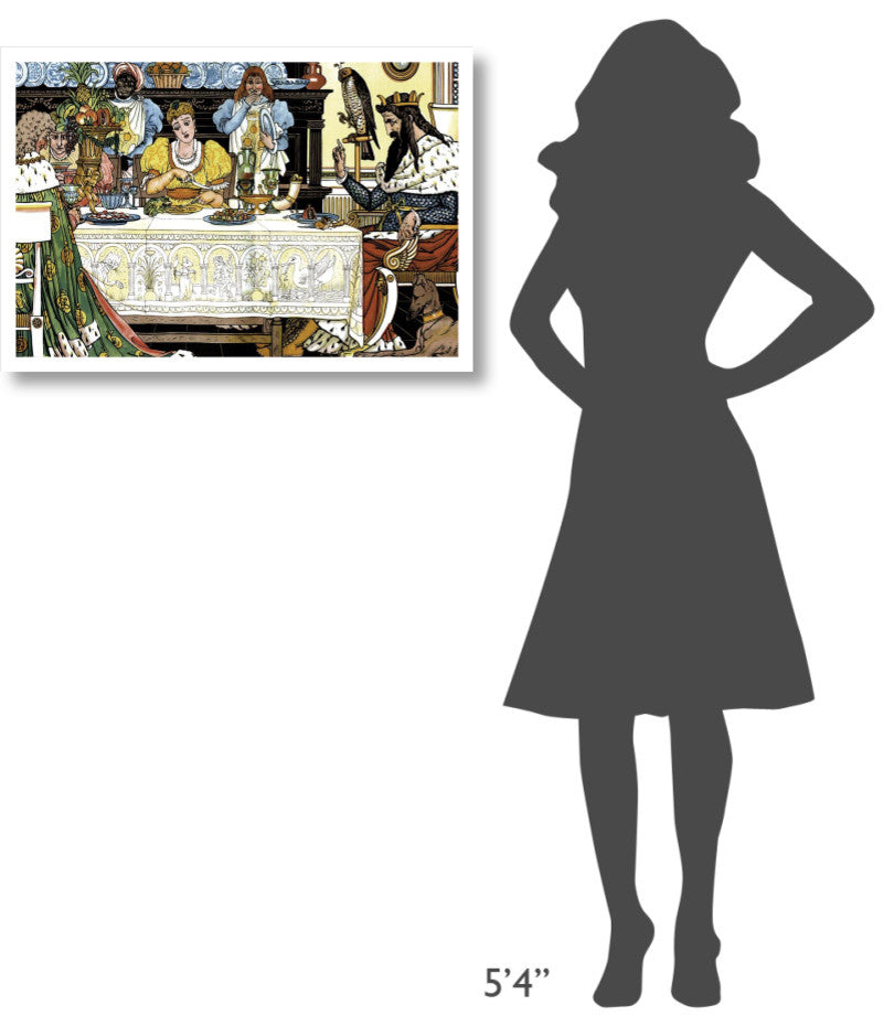 "Frog Prince Title Page" Digital Paper Print by Walter Crane, 32"x22"