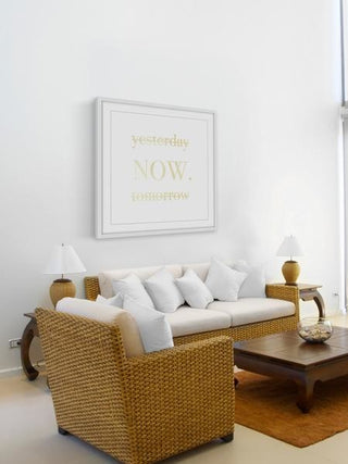 "Now II" Framed Painting Print, 12"x12"