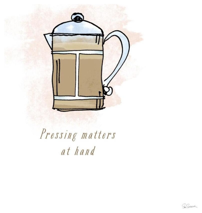 "Good Brew IV" Digital Paper Print by Sue Schlabach, 20"x20"