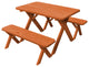 Pressure Treated Pine Cross Leg Picnic Table with Benches