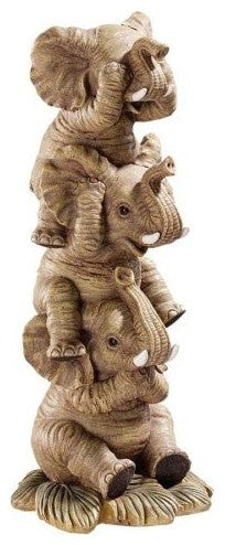 Hear See Speak No Evil Elephants Statue