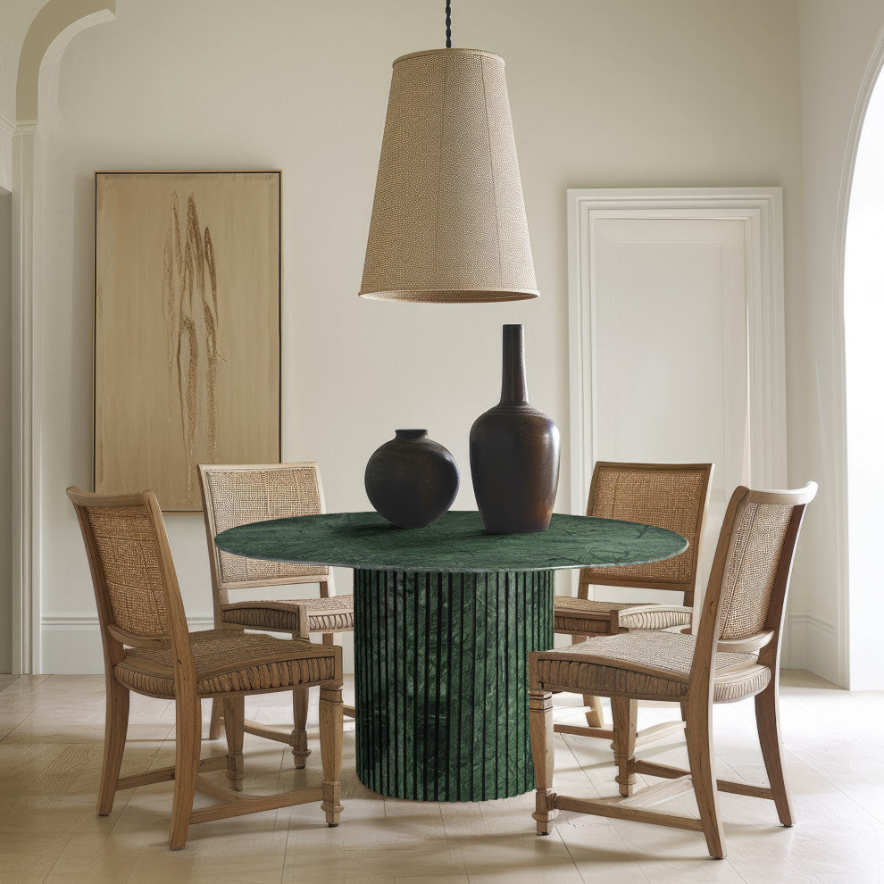 Genoa Marble Dining Table, Green