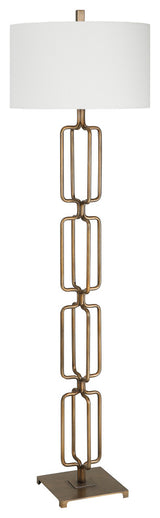 Link Brushed Gold Floor Lamp