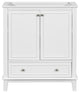 30" Freestanding Bath Vanity Cabinet Without Top, White