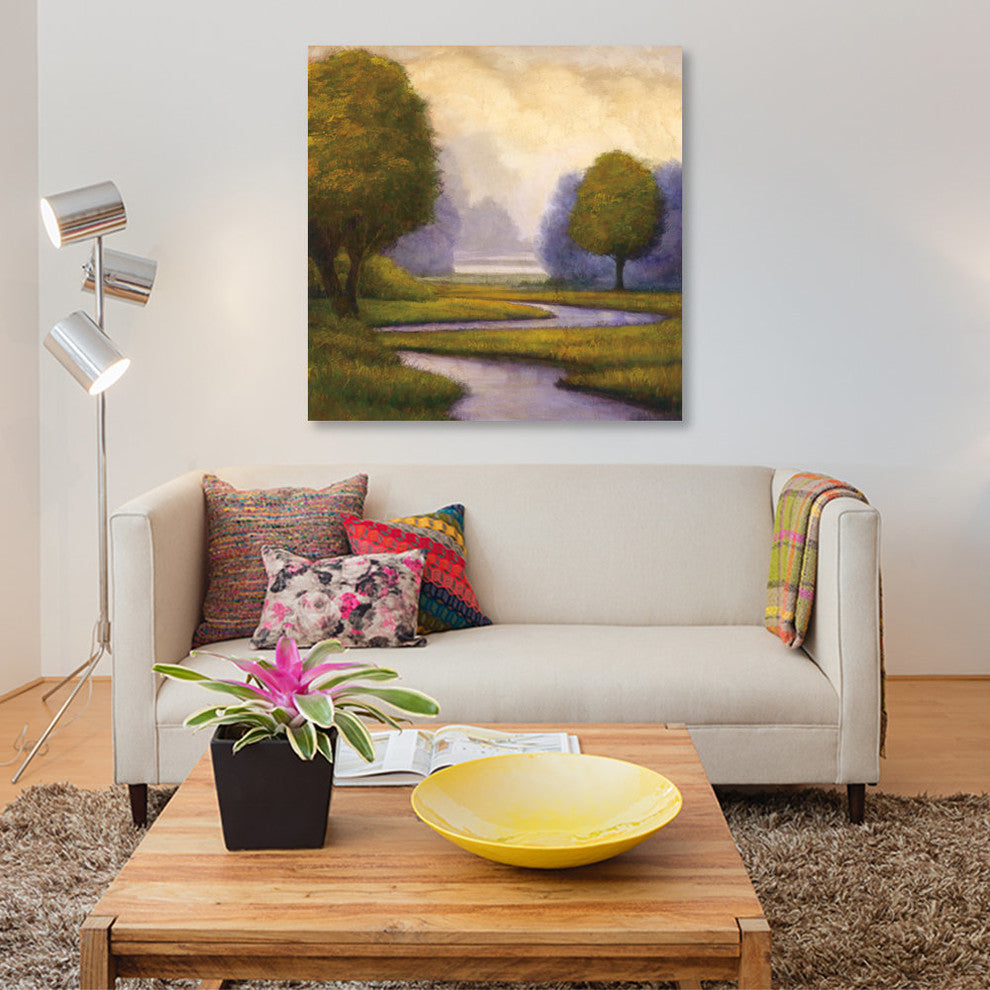 "Lavender Sunrise I" by Gregory Williams, Canvas Print, 37"x37"