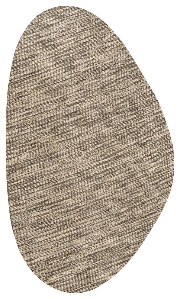 Callan Modern Rustic Abstract Indoor/Outdoor Shaped Area Rug