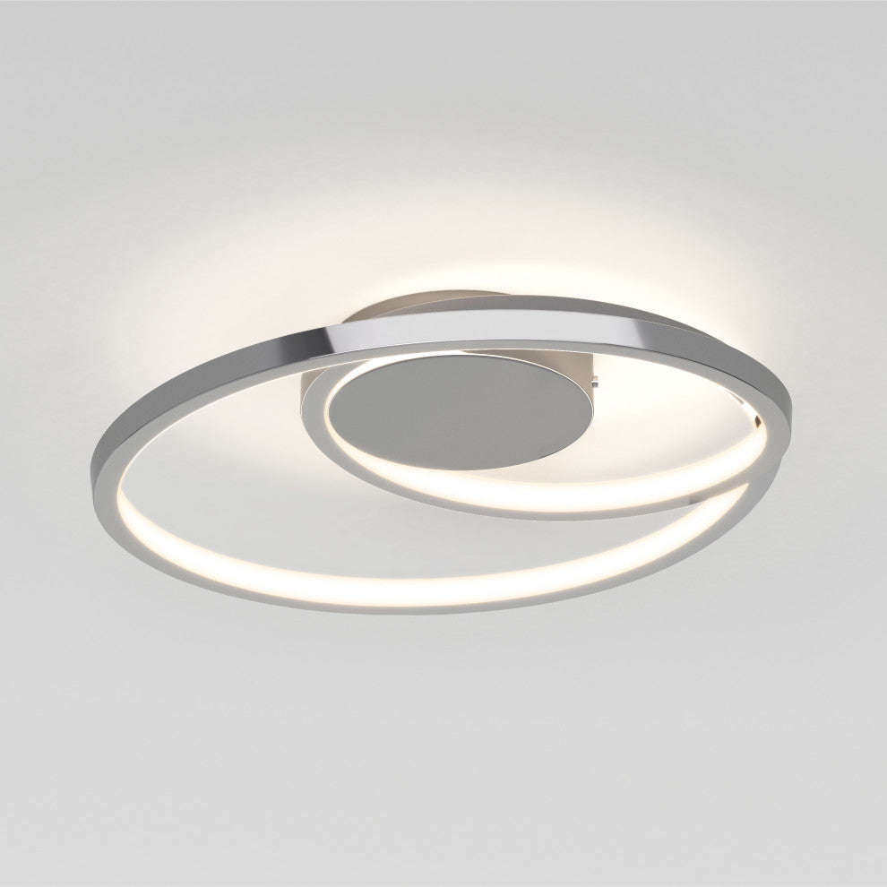 Artika Salto Ceiling Flushmount Light, Chrome