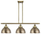 Ballston Urban Island Light, Antique Brass, LED