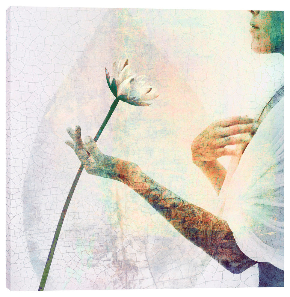 "Knowledge From The Heart" Giclee Canvas Wall Art, 12"x12"