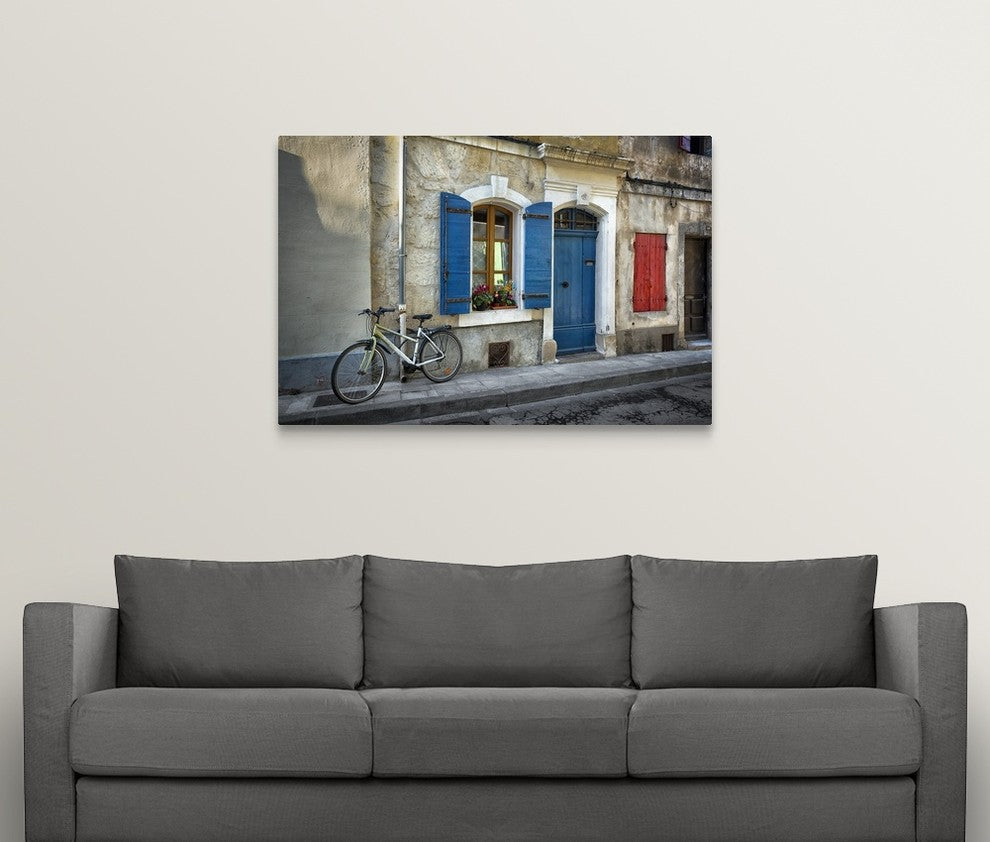 "Arles Bicycle" Wrapped Canvas Art Print, 48"x32"x1.5"