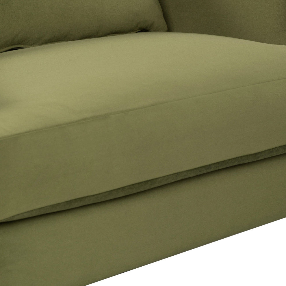 Missy Club Chair, Green Velvet