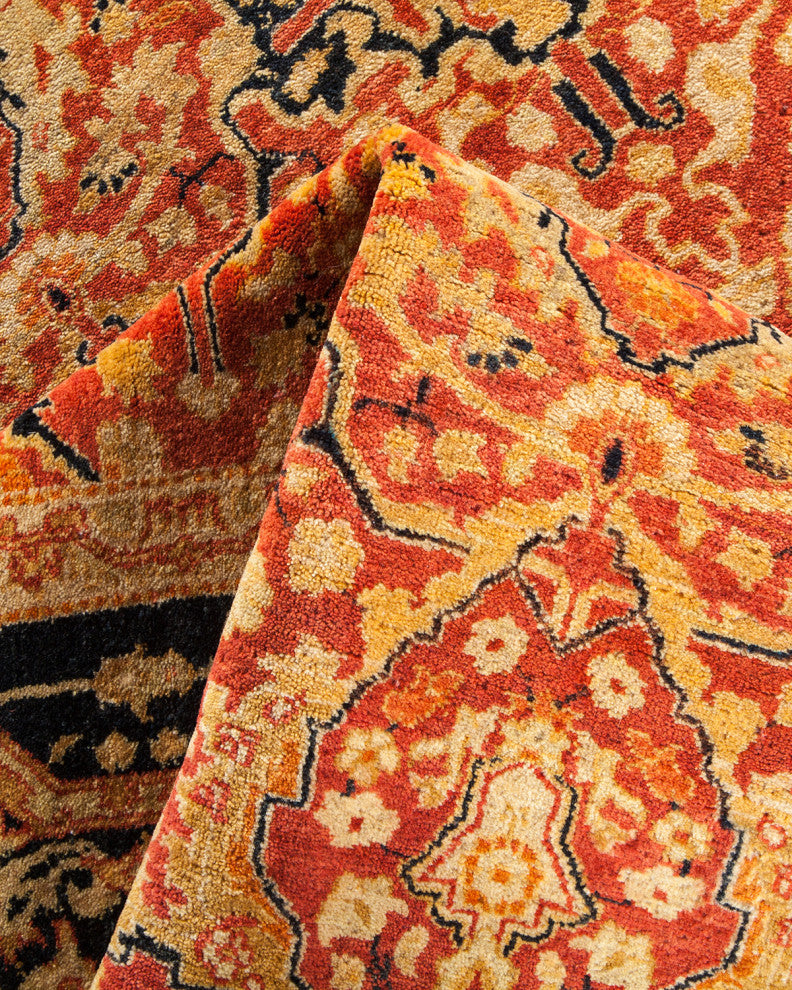Mogul, One-of-a-Kind Hand-Knotted Area Rug Orange, 6'3"x8'9"