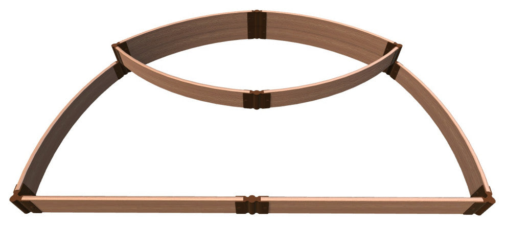 Classic Sienna 'Blackbeard'S Hat' 6' X 8' 11" Raised Garden Bed - 1" Profile