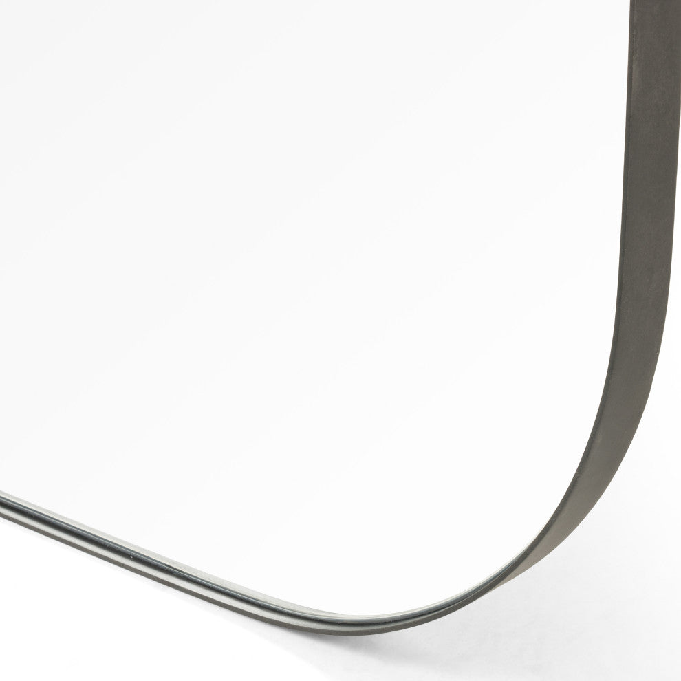 Bellvue Square Mirror-Rustic Black