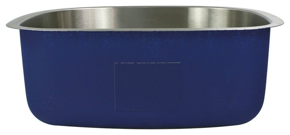 Transolid Meridian 23 5/8"x21"x9" D-Shape Single Undermount SS Kitchen Sink