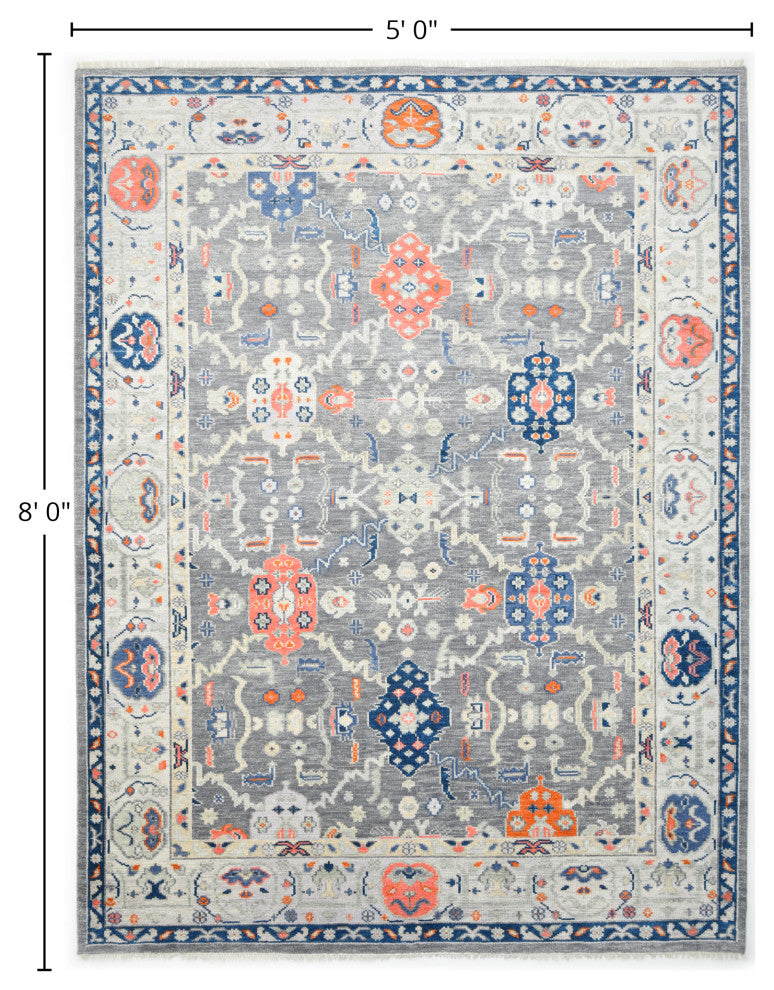 Hollis, Handmade Area Rug 5' 0" x 8' 0"