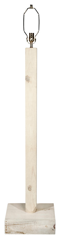 Homestead Collection Floor Lamp, Clear Lacquer Finish
