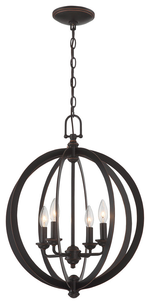 Chandeliers, Dark Bronze, E12 Type B 60wx4