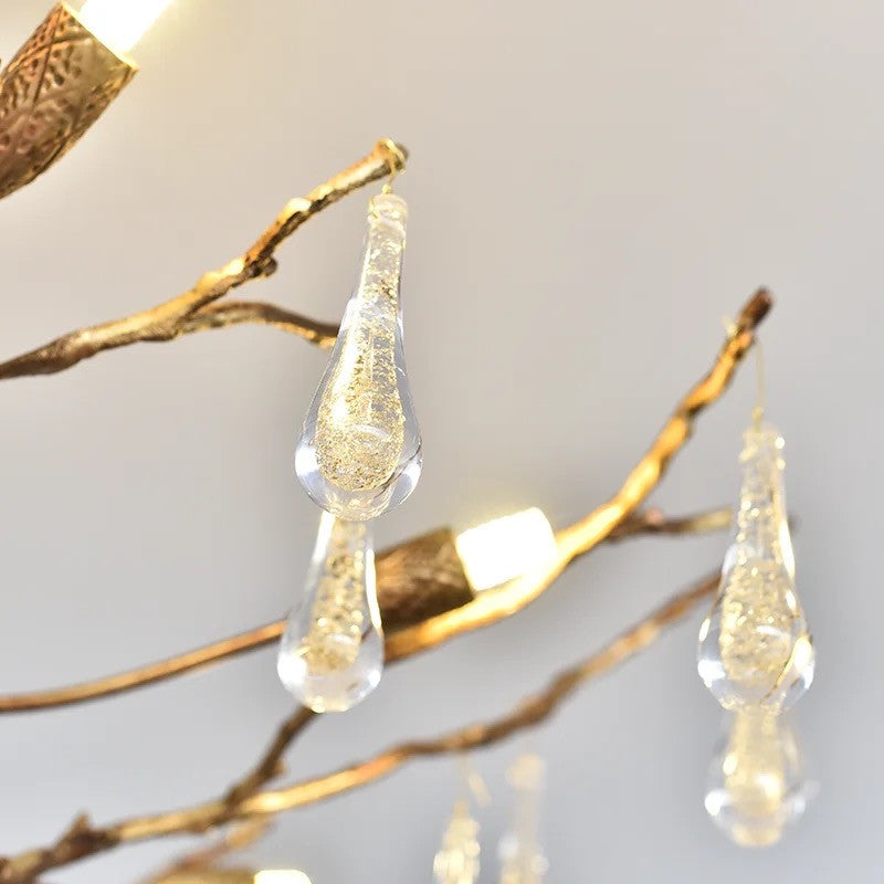 Akari Tree Branch Raindrop Chandelier Lighting