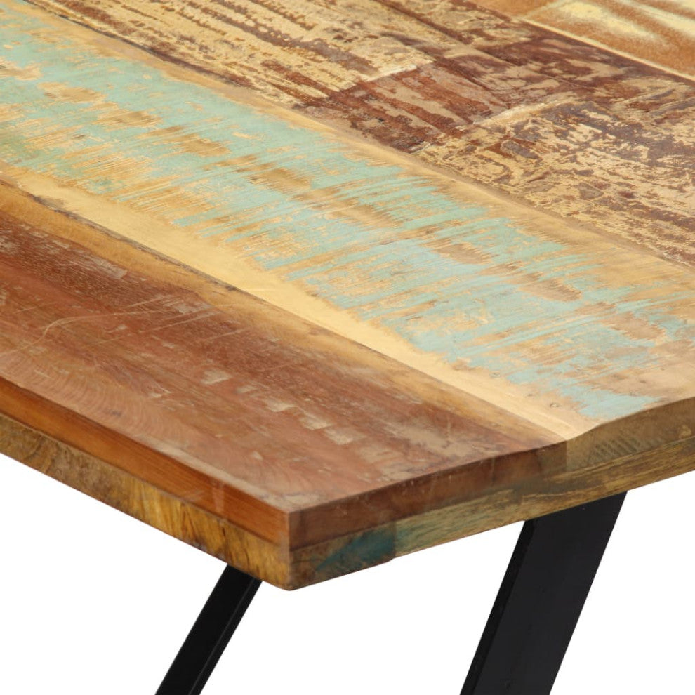 vidaXL Dining Table Kitchen Table Dining Room Dinner Table Solid Reclaimed Wood