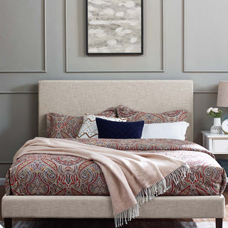 Taylor Full / Queen Upholstered Linen Fabric Headboard MOD-5880-BEI