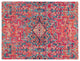 Merida Red and Blue Rug'd Chair Mat, 36"x48", .5" Pile Height
