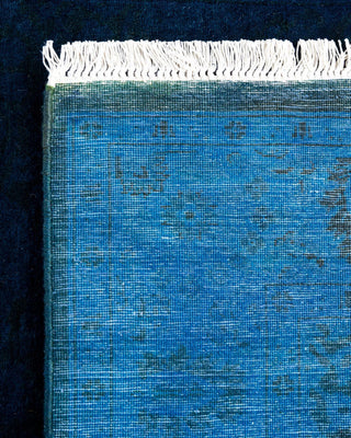 Fine Vibrance, One-of-a-Kind Hand-Knotted Runner Rug Purple, 3'1"x12'6"