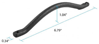 Door or Drawer Pull Black Wrought Iron 7" |