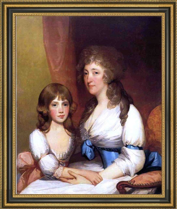 Gilbert Stuart Mrs. Samuel Dick and Daughter Charlotte AnnaCanvas Print, 16"x20"