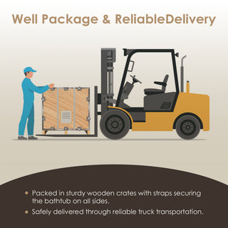 Giotto Flatbottom Freestanding Solid Surface Soaking Bathtub, Matte White, 59inch