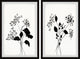 Flower and Buds Diptych, Set of 2, 20x30 Panels