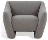 Safavieh Couture Stefanie Modern Accent Chair, Light Grey