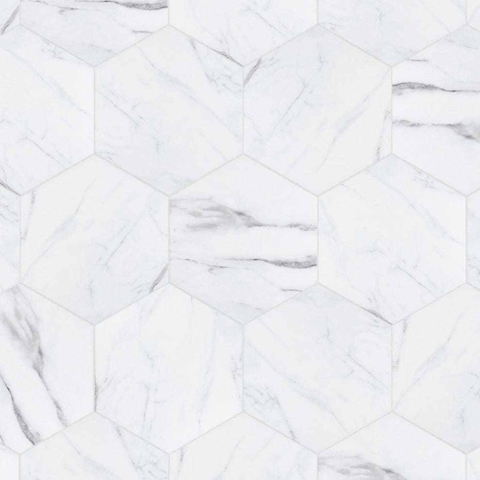 Marbilia Hex Venato with Biotech Porcelain Floor and Wall Tile