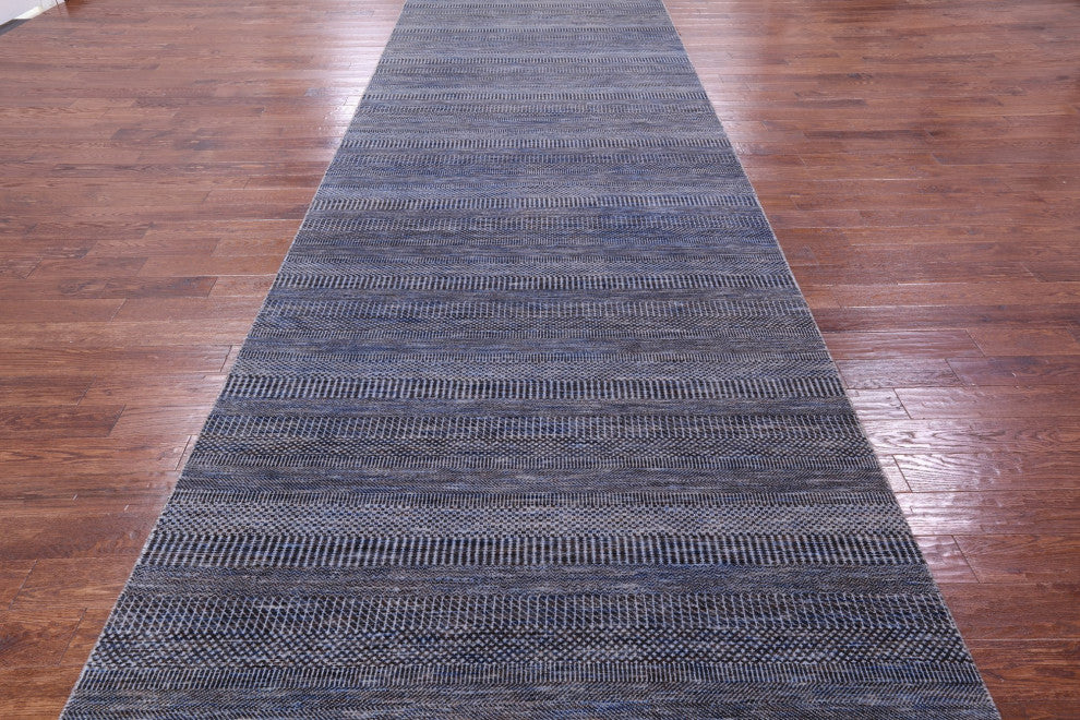 5' 3" X 33' 3" Savannah Grass Hand Knotted Wool and Silk Rug Q11984