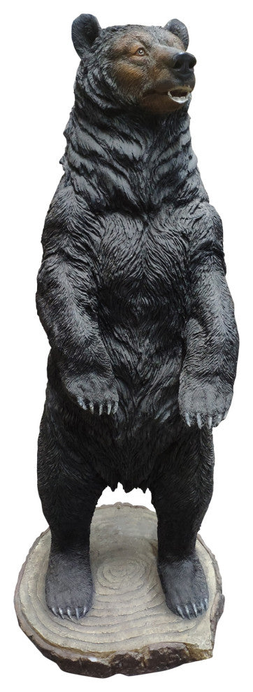 Contemporary Kodiak Bear Statue - Brown
