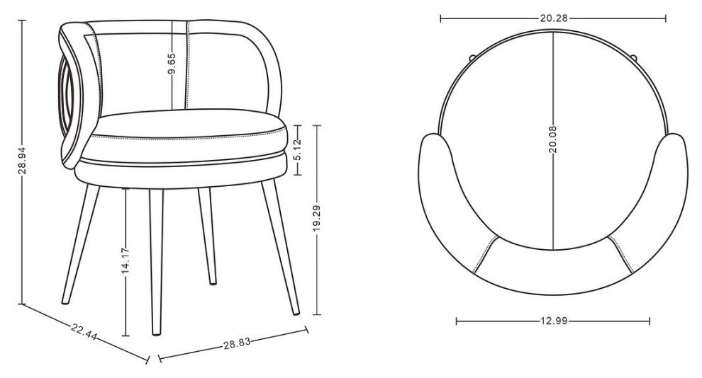 Manhattan Comfort Kaya Dining Chair, Set of 2