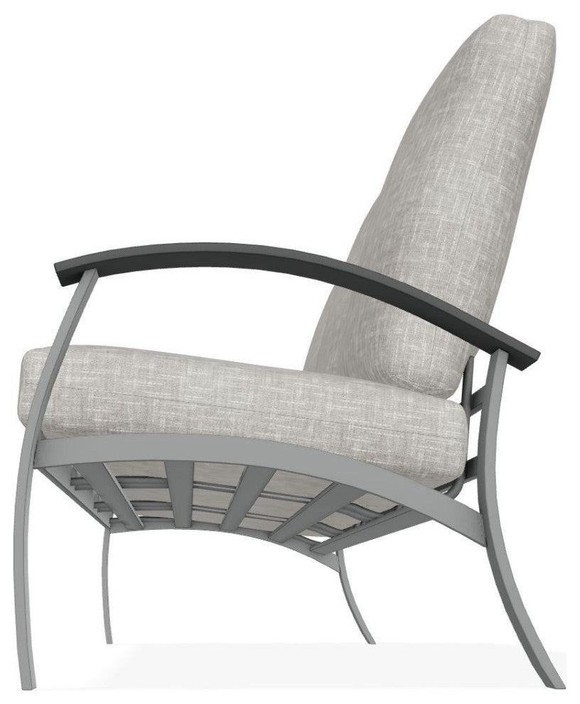 Belle Isle Cushion 3-Seat Outdoor Sofa, Hither Pewter/Graphite