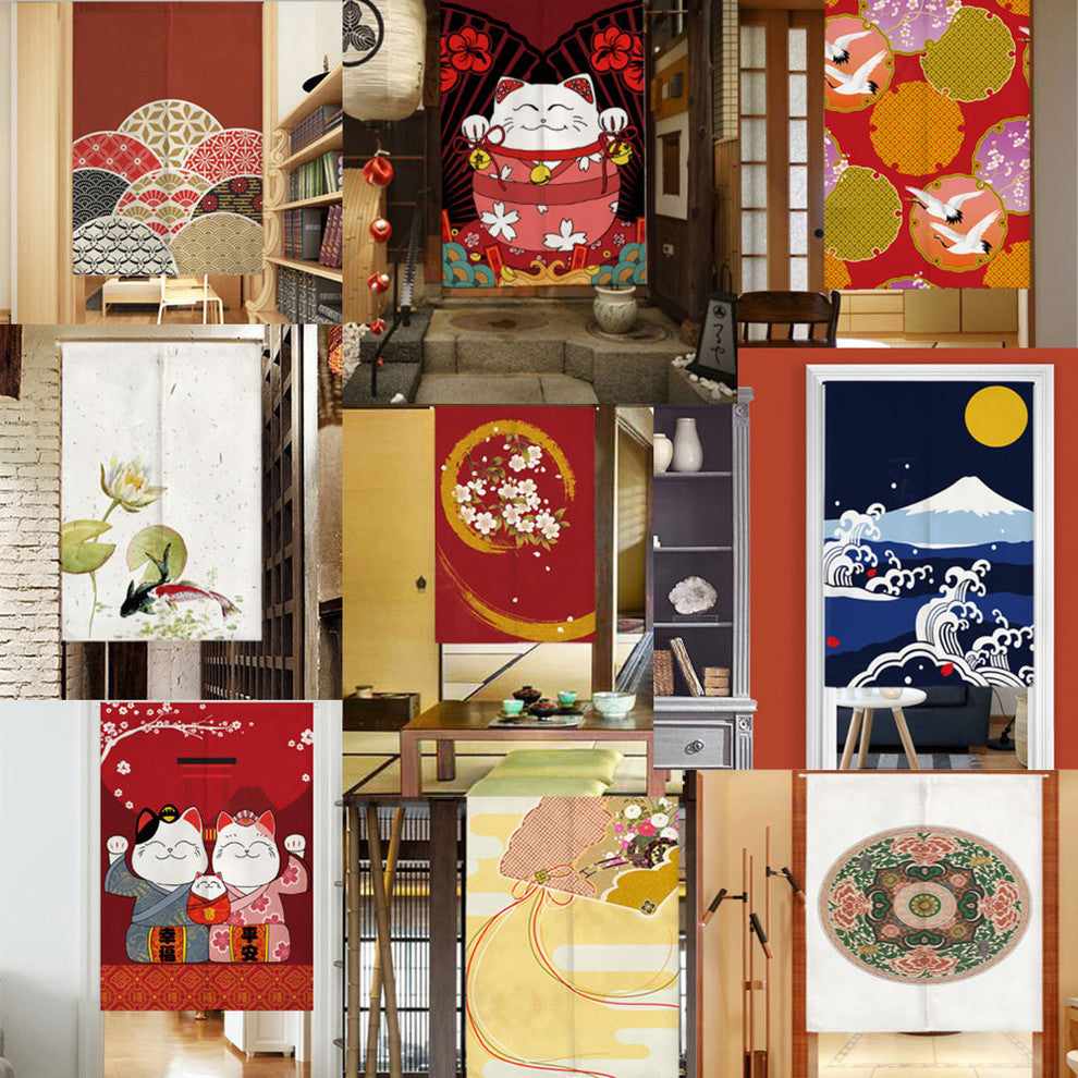 Sushi Bar Decoration Japanese Curtains Door Hallway Hanging Curtains (A17)